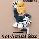 0552* - Cheerleader Blue Blonde (Left & Right) - Resin Decoration (12 per package)