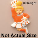 0554* - Cheerleader Orange Blonde (Left & Right) - Resin Decoration (12 per package)
