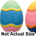 0637 - Easter Egg - Stripe Assorted - Resin Decoration (12 per package)