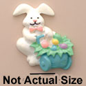0644 - Bunny - Egg Cart - Resin Decoration (12 per package)