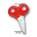 0650 - Scissors - Red - Resin Decoration (12 per package)