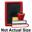 0665 - Slate - Red Book Apple - Resin Decoration (12 per package)