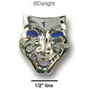 0685 - Mask - Comedy Gold Purple - Resin Decoration (12 per package)
