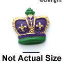 0697 - Crown - Gold - Resin Decoration (12 per package)