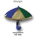 0698 - Parisol - Gold - Resin Decoration (12 per package)