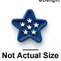 0729 - Star - Blue White Stars Small - Resin Decoration (12 per package)