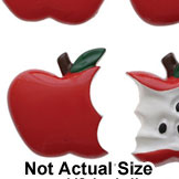 0764 - Apple - Bites Assorted - Resin Decoration (12 per package)