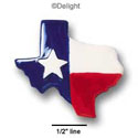 0784 - Texas - Lone Star Medium - Resin Decoration (12 per package)
