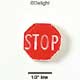 0833 - Stop Sign - Medium - Resin Decoration (12 per package)