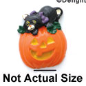 0842 tlf - Cat - Jack O'Lantern Large - Resin Decoration (12 per package)