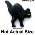 0848* - Cat Black Medium - Resin Decoration (12 per package)