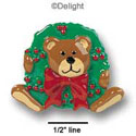 0864 - Wreath - Bear Large - Resin Decoration (12 per package)