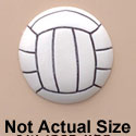 0870 - Volleyball - Medium - Resin Decoration (12 per package)