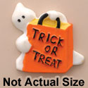 0871* - Ghost Bag Trick Treat (Left & Right) - Resin Decoration (12 per package)