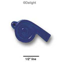 1007 - Whistle Blue Medium - Resin Decoration (12 per package)