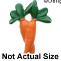 1067 - Medium Two Carrots - Resin Decoration (1 dozen in a package)