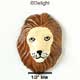1080 tlf - Lion Face Brown Medium - Resin Decoration (12 per package)