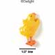 1085 - Chicken Yellow Tall Small - Resin Decoration (12 per package)