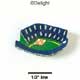 1126 - Stadium Blue Medium - Resin Decoration (12 per package)
