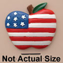 1149 - Apple USA Medium - Resin Decoration (12 per package)