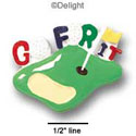 1150 - Golf Green Go For It - Resin Decoration (12 per package)