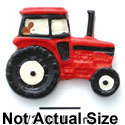 1153* - Tractor Red Medium (Left & Right) - Resin Decoration (12 per package)