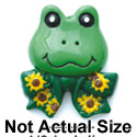 1154 - Frog Face Flower Tie - Resin Decoration (12 per package)