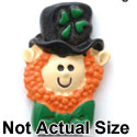 1157 - Irishman Face Medium - Resin Decoration (12 per package)