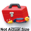 1158 - Tackle Box Red Medium - Resin Decoration (12 per package)