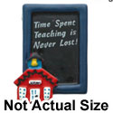 1187 - Slate Blue Time Spent School - Resin Decoration (12 per package)