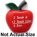 1191 tlf - Apple 2 Teach + 2 Touch - Resin Decoration (12 per package)