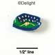1205 - Stadium Blue Mini - Resin Decoration (12 per package)