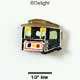 1212* - Trolley Car Medium (Left & Right) - Resin Decoration (12 per package)