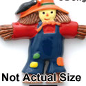 1724 - Scarecrow Hat Orange Medium - Resin Decoration (12 per package)