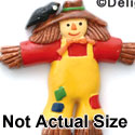 1725 - Scarecrow Hat Brown Medium - Resin Decoration (12 per package)