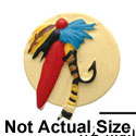 1732 - Fishing Tackle Flies Assorted - Resin Decoration (12 per package)