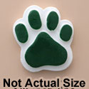 1822 tlf - Paw Green Medium - Resin Decoration (12 per package)