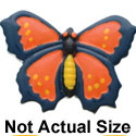 1825 - Butterfly Orange Blue Assorted - Resin Decoration (12 per package)