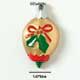 1895 - Christmas Ornament Holly Gold - Resin Decoration (12 per package)
