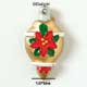 1897 - Christmas Ornament Poinsettia Gold - Resin Decoration (12 per package)