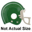 1947* - Football Helmet Green (Left & Right) - Resin Decoration (12 per package)