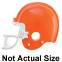 1949* ctlf - Football Helmet Orange (Left & Right) - Resin Decoration (12 per package)