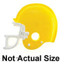 1952* - Football Helmet Yellow (Left & Right) - Resin Decoration (12 per package)