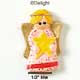 2082 - Angel Pink Patch Star Front - Resin Decoration (12 per package)