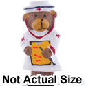 2104 tlf - Nurse Bear Body Medium - Resin Decoration (12 per package)