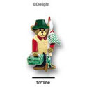 2105 - Fishing Bear Standing Tackle - Resin Decoration (12 per package)