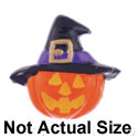 2110* ctlf - Jack O'Lantern Witch Hat (Left & Right) - Resin Decoration (12 per package)