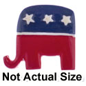 2125* ctlf - Republican Elephant Large (Left & Right) - Resin Decoration (12 per package)