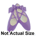 2221 - Ballet Shoes Purple Bow Large - Resin Decoration (12 per package)