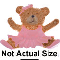 2223 - Ballet Bear Pink Medium - Resin Decoration (12 per package)